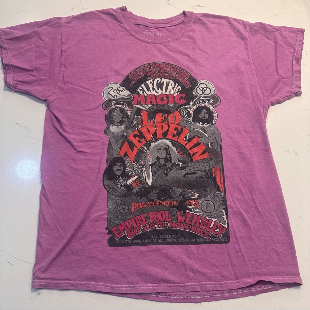 Led Zeppelin Purple Band Tee